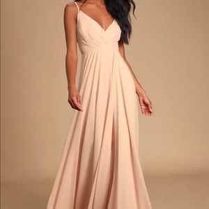 Lulus blush all about love dress